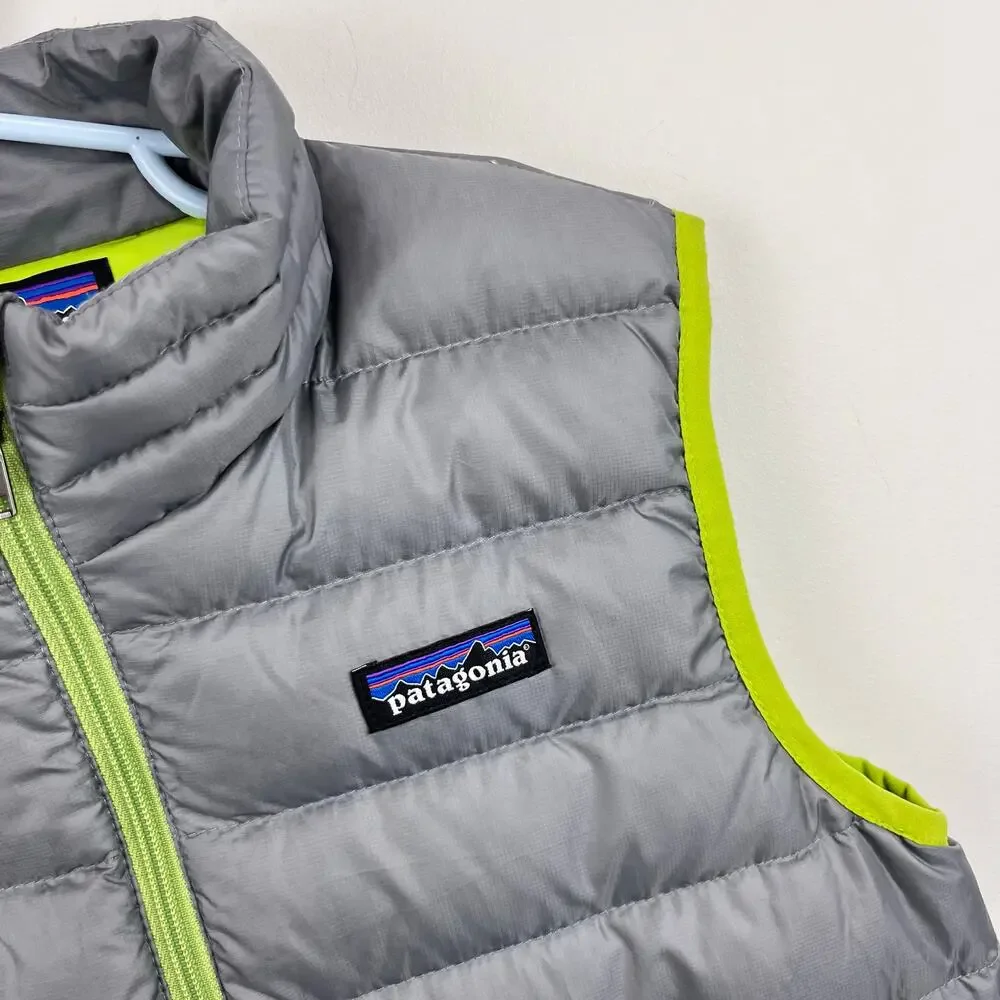 Patagonia Boys' Down Sweater Vest Feather Grey S 7-8